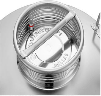 Inox Metalbox Oil Wine Container 25 Lt Screw Cap Vent Valve