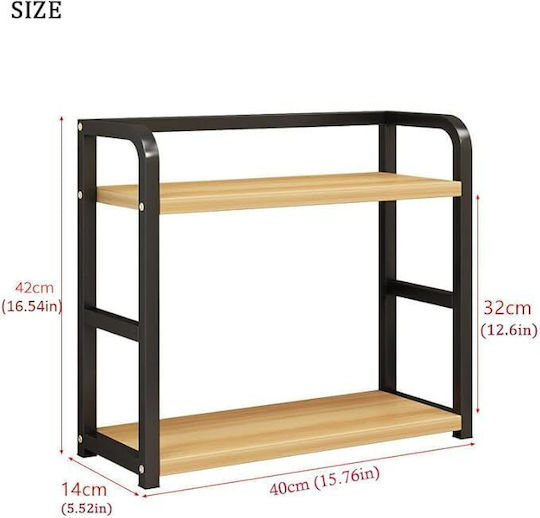 Επιτραπέζια Βάση Inox 40x14x42εκ. Μαύρη