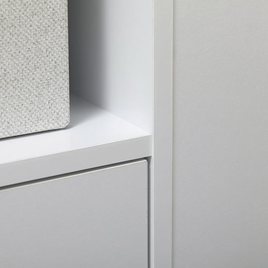HomCom Ραφιέρα Κουζίνας Ξύλινη Λευκή 75x39.5x88cm