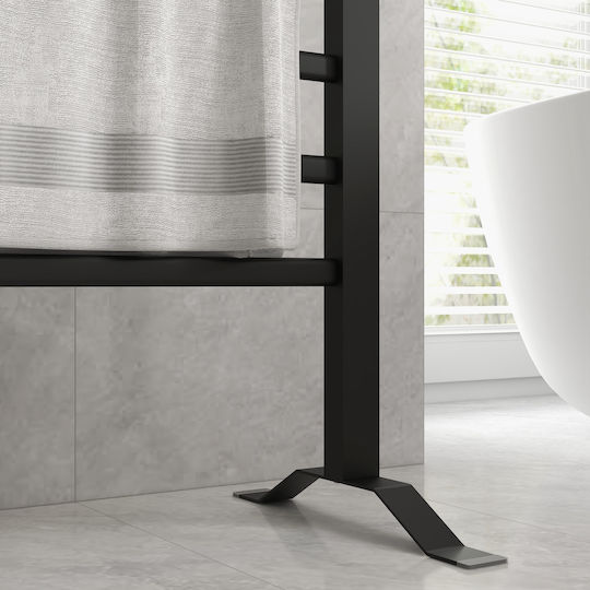 HomCom Ηλεκτρική Πετσετοκρεμάστρα 150W 90x53cm Μαύρη