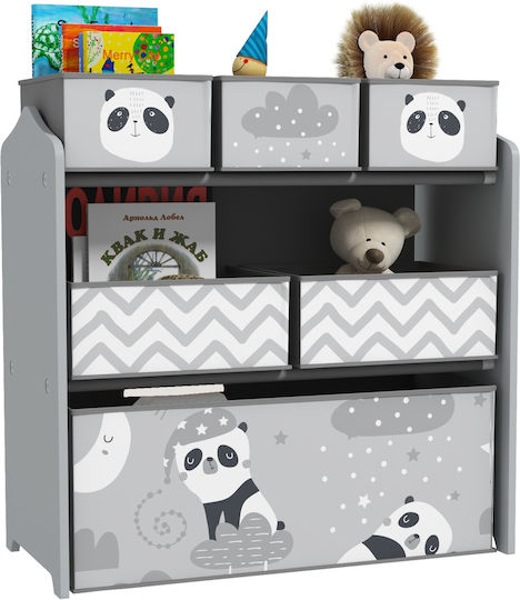 Zonekiz Система за съхранение на играчки Сив 63x30x66см 1бр