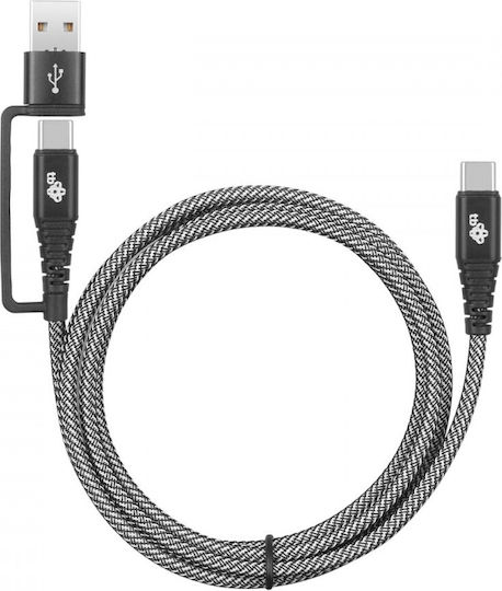 Tb Energy Regular USB 2.0 Cablu USB-C bărbătesc - USB-A / USB-C Negru 1.2m