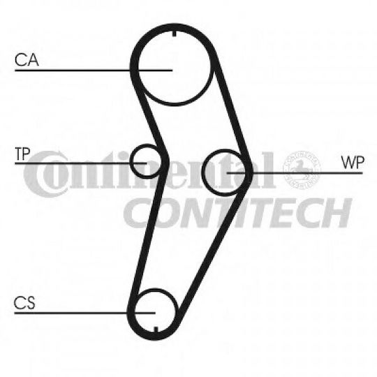 Timing Belt Kit Renault Clio I B C57 5 357 Contitech Ct709k1