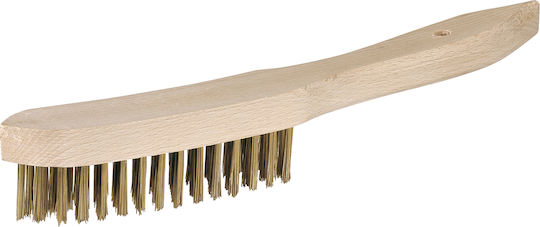 Jaz Wire Brush Hand Tool with Wooden Handle MS-5H 9500G 9200018 Brush with Wooden Handle