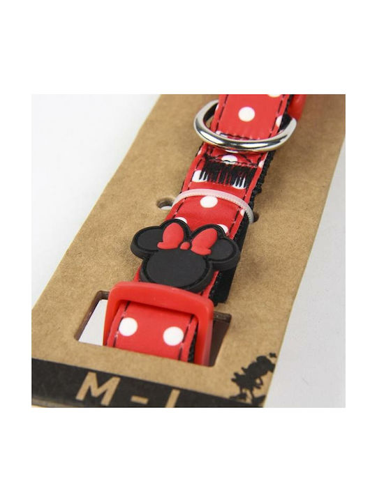 Minnie Mouse Guler pentru câini în culoarea Roșu