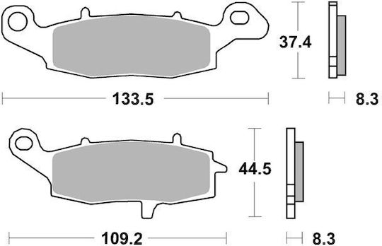 SBS Τακάκια Μοτοσυκλέτας για Yamaha TT