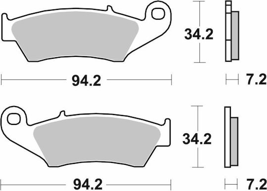 SBS Motorcycle Brake Pads for Yamaha WRF 250