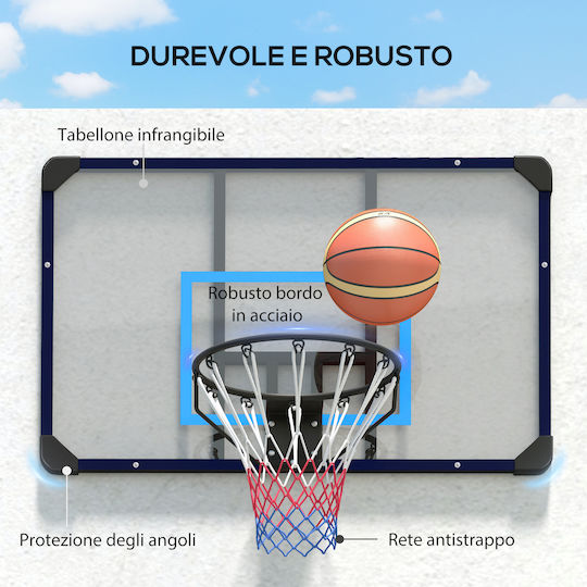 Sportnow Παιδική Μπασκέτα Εξωτερικού χώρου Τοίχου