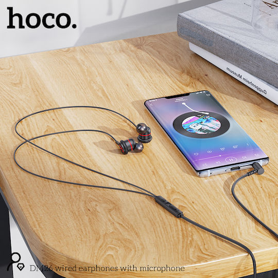 Hoco Dm26 In-ear Handsfree Ακουστικά με Βύσμα 3.5mm Μαύρο