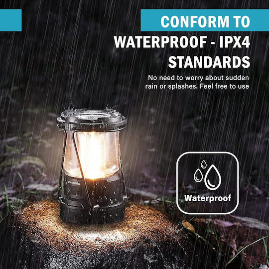 Eluteng Lanternă LED Solar Pentru Camping Waterproof Cu Lanternă Neagră