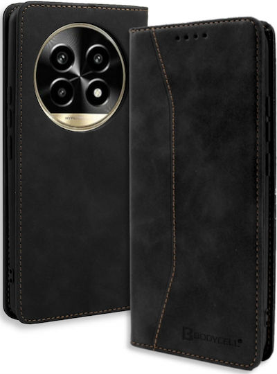 Bodycell Book Piele artificială / Piele Negru (Realme 13 Pro / 13 Pro+)