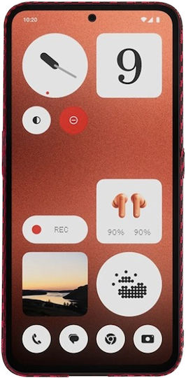 Techsuit Carbonite Fibershell Back Cover Silicone Red (Nothing CMF Phone 1)