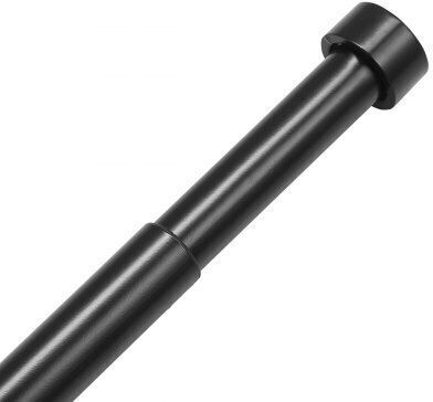 Vevor Metallisch Vorhangstange Doppel mit Stange 180cm Black