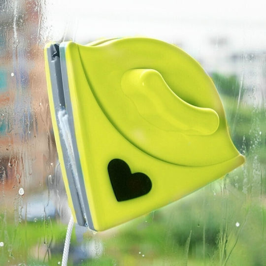 Magnetischer doppelseitiger Fensterreiniger Grün + Grau