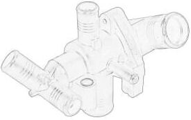 Cooling Liquid Thermostat In Casing Ford Transit 2.2d/2.4d 04.06-08.14 Oe Ford Cooling System
