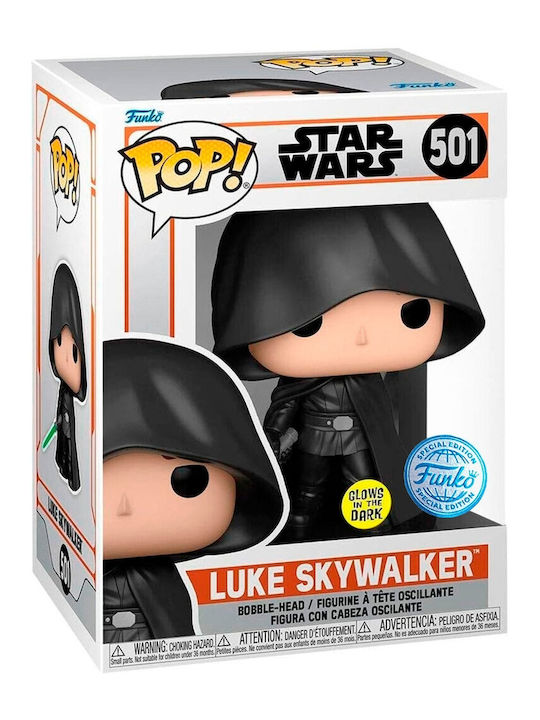 Funko Pop! Movies: Luke Skywalker Bobble-Head & Glows in the Dark Special Edition