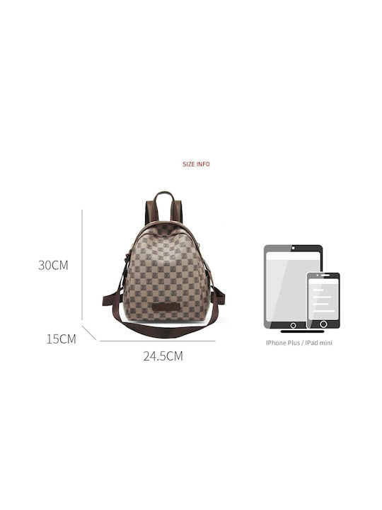 Laorentou Women's Bag Backpack Brown