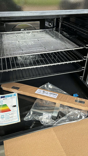 AEG Steambake 6000 Готварска печка 73лт с индукционни котлони Ш59.6см. Inox