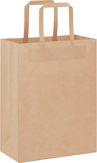 vidaXL Χάρτινη Τσάντα για Δώρο Καφέ 21x28x11εκ. 250τμχ