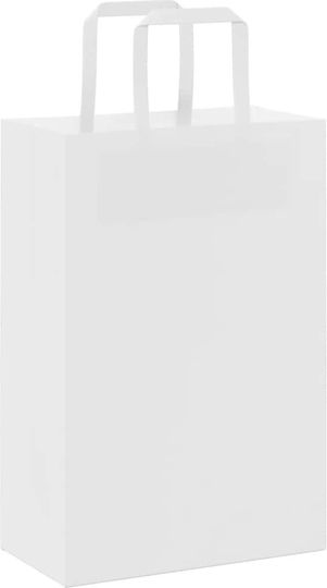 vidaXL Paper Bag for Gift White 21x31x11cm. 250pcs