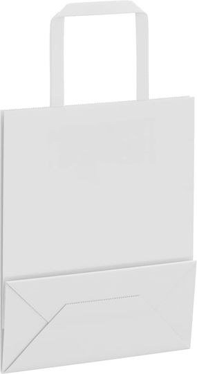 vidaXL Χάρτινη Τσάντα για Δώρο Λευκή 18x22x8εκ. 250τμχ