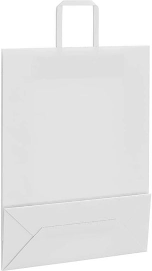 vidaXL Χάρτινη Τσάντα για Δώρο Λευκή 32x42x12εκ. 250τμχ