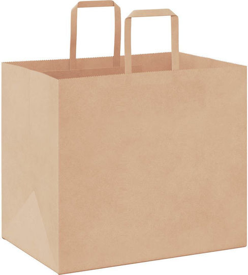vidaXL Paper Bag for Gift Brown 32x28x22cm. 250pcs