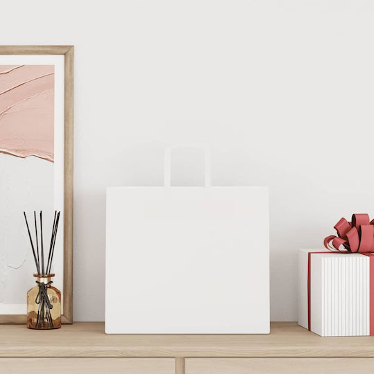vidaXL Paper Bag for Gift White 32x28x22cm. 250pcs