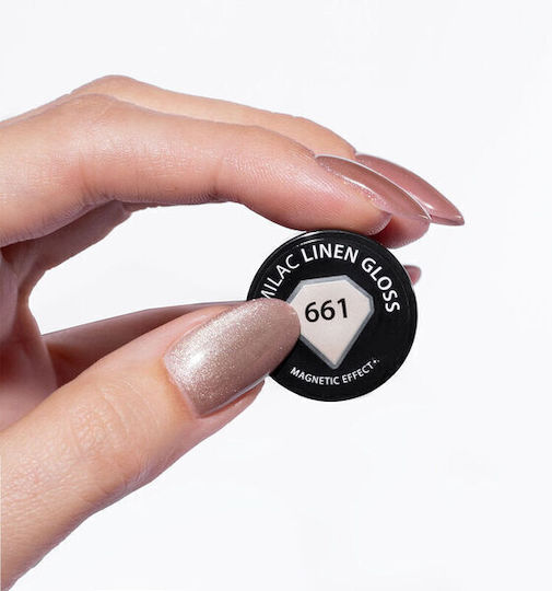 Semilac Halb-permanenter Nagellack Linen 661 Katzenauge 7ml 1Stück