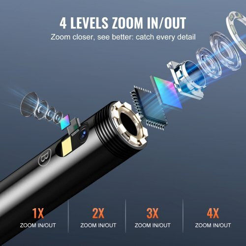 Vevor Endoscope Camera 1920x1080 pixels with 15m Cable