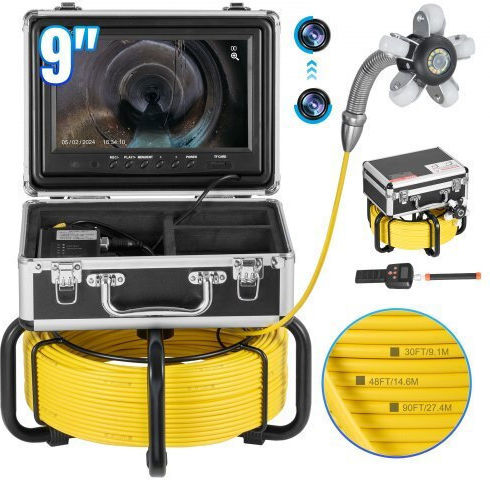 Vevor Camera Endoscopică cu Cablu 50m