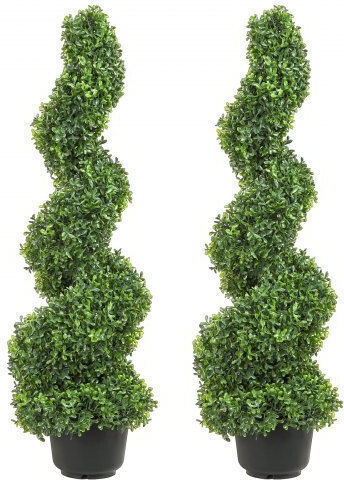 Arbore Artificial de Exterior Buxus (Box comun) Green 91.44cm 2buc Vevor