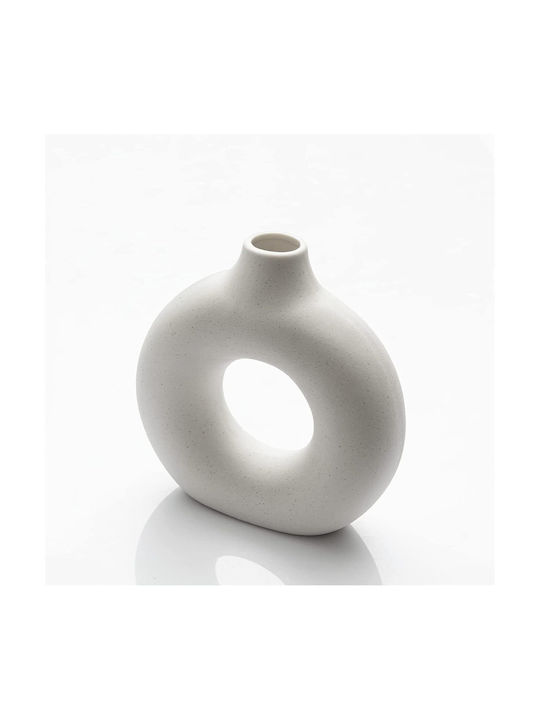 Decorative Vase Beige 17x3x18cm