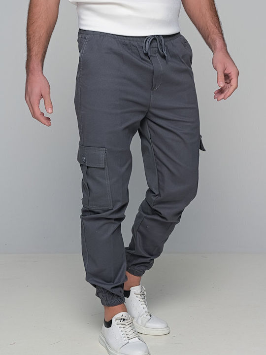 Trousers Cargo in Regular Fit Anthracite