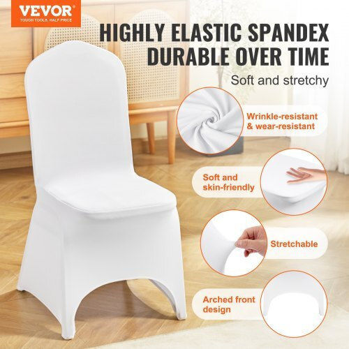 Vevor Еластичен Калъф За стол White 100бр 100PCSGXBSYT00001V0