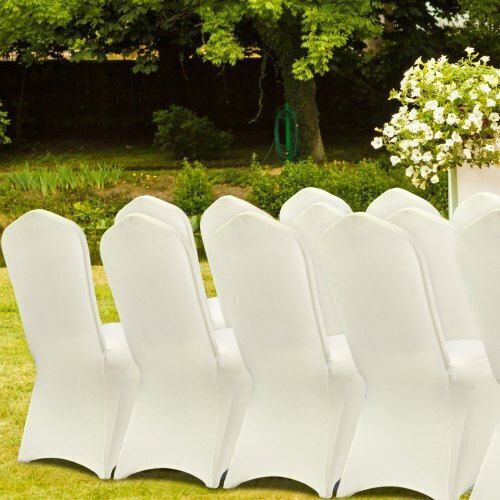 Vevor Elastic Cover for Chair Ivory 100pcs ZYT100PCSXYSQB001V0