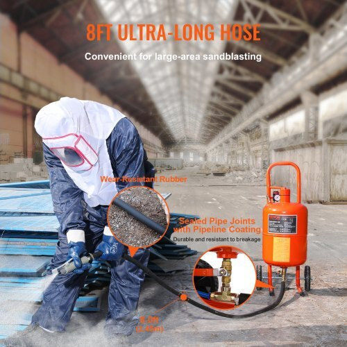 Vevor Sandblasting 5 Gallons 60-110 Psi 4 Nozzles Psg5jl6125ps7xjmjv0
