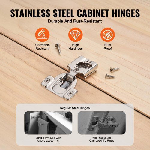 Vevor Cabinet Hinges 30pcs Partial Overlay Soft Close Framed Type Mscjjl30jkjsvawmev0