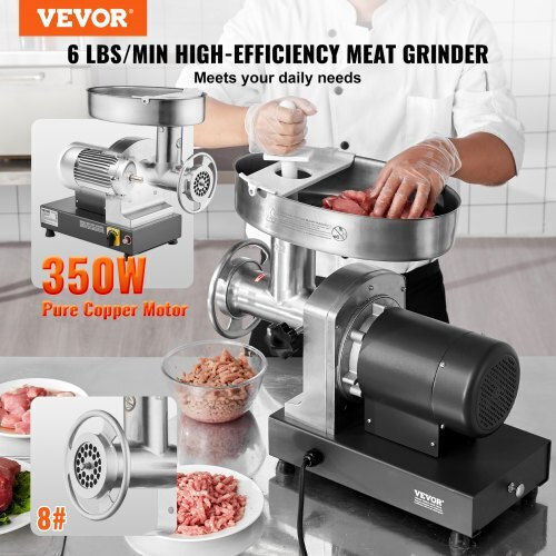 Vevor Μηχανή Άλεσης Κιμά 350W Γκρι