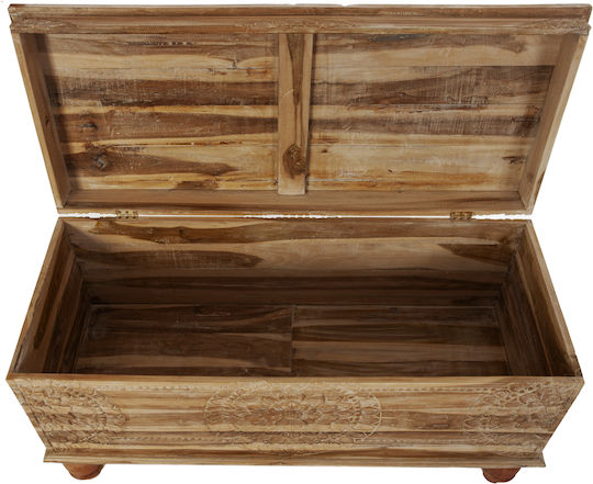 Artekko Dekorative Truhe Hölzernes Braun 120x50x64cm
