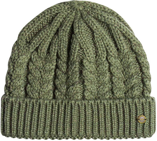 Beloved Sunset Beanie Beanie Knitted in Khaki color