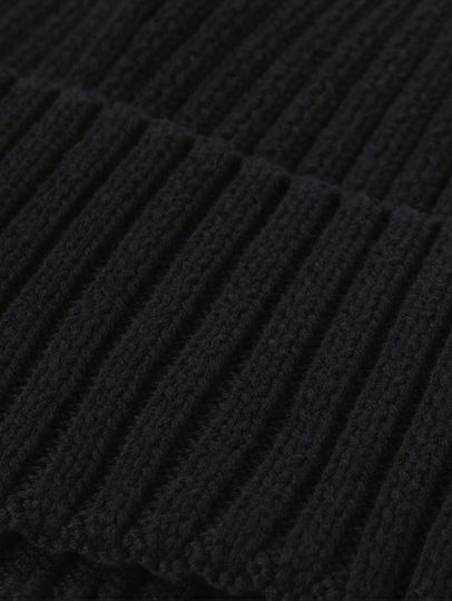 Beanie Γυναικείος Σκούφος Πλεκτός σε Μαύρο χρώμα