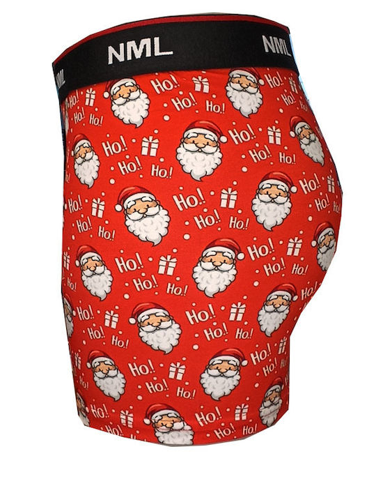 Herren Boxershorts Red mit Mustern 1Packung