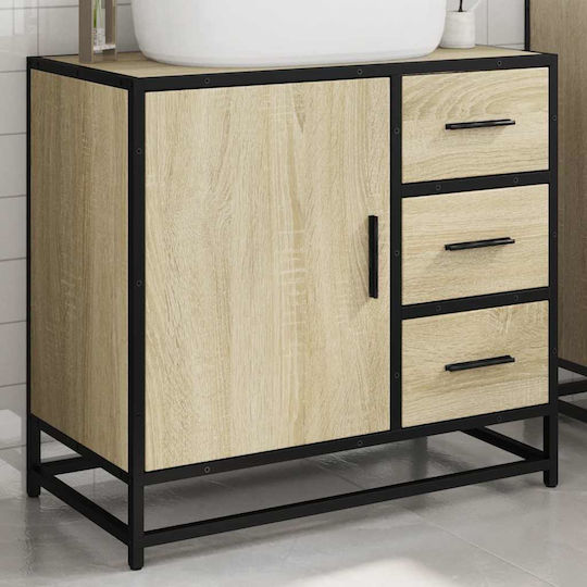 vidaXL Πάγκος χωρίς Νιπτήρα Μ65xΒ33xΥ60cm Sonoma Δρυς