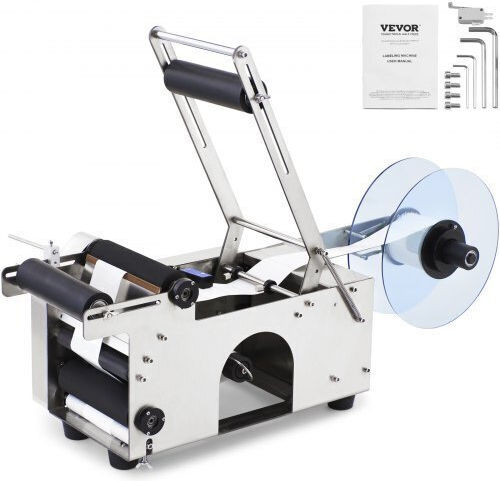 Mașină de Etichetat Sticle Vevor Mt-50 Semi-Automată Reglabilă 50 Bucăți pe Minut Sticle 12-90mm Mt-50yptbj0000001v2