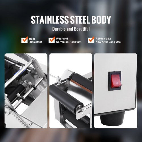 Mașină de Etichetat Sticle Vevor Mt-50 Semi-Automată Reglabilă 50 Bucăți pe Minut Sticle 12-90mm Mt-50yptbj0000001v2