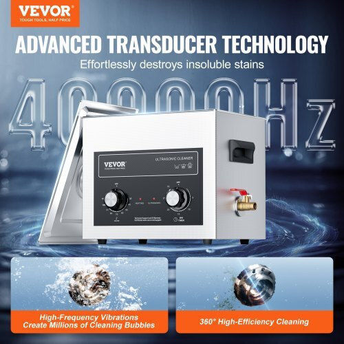 Vevor Ultrasonic Cleaner 10lt with Digital Timer