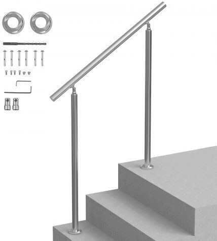 Vevor Κουπαστές 100cm Εξωτερικά Σκαλοπάτια Βεράντα Κατάλληλο Ηλικιωμένους Bxgslzfs100csmb9rv0