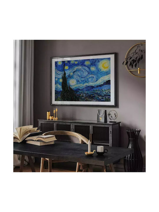 Poster Van Gogh Noaptea Înstelată Art105 60cm X 90cm Ramă din Lemn Negru