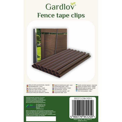 Gardlov Garden Fencing Tape for Fence from Plastic 1.25x19cm Brown